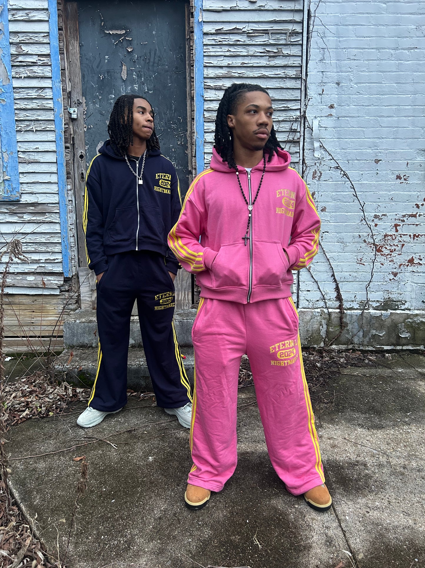 Eternal Nightmares Pink & Yellow Striped Jacket