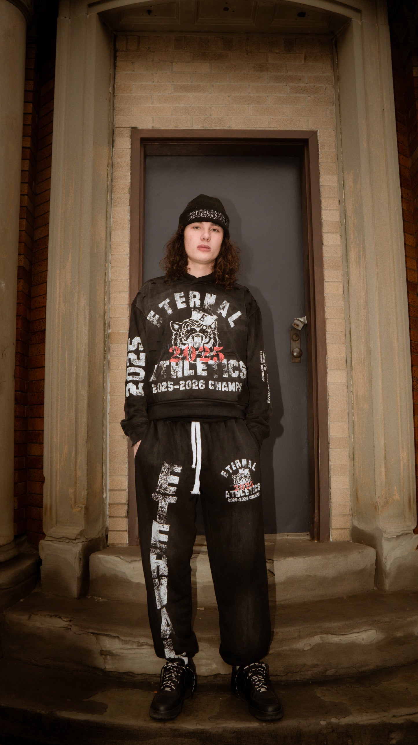 Black "Eternal Athletics" Hoodie