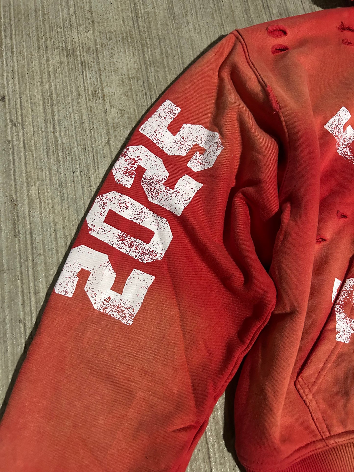 Red "Eternal Athletics" Hoodie