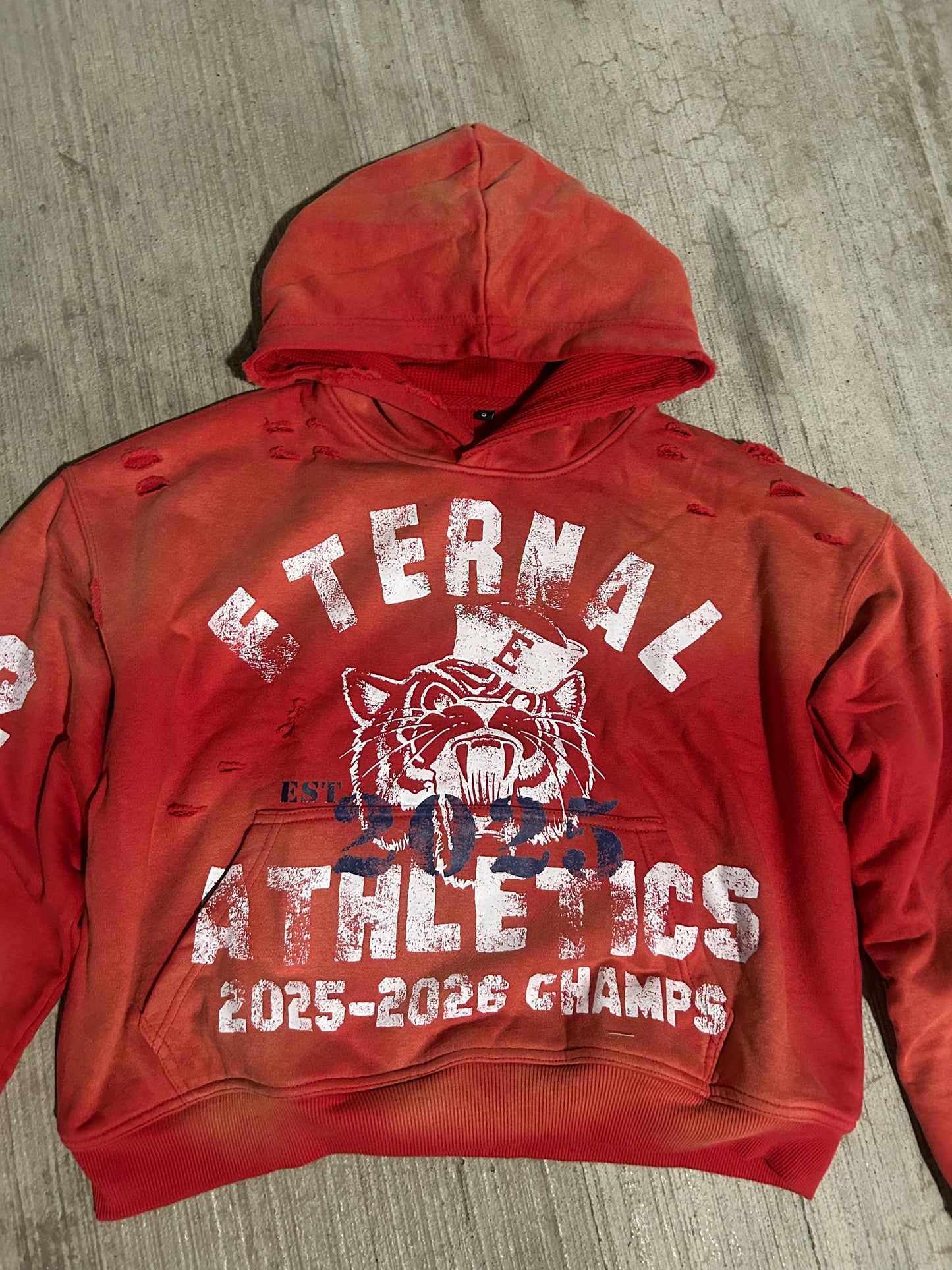Red "Eternal Athletics" Hoodie