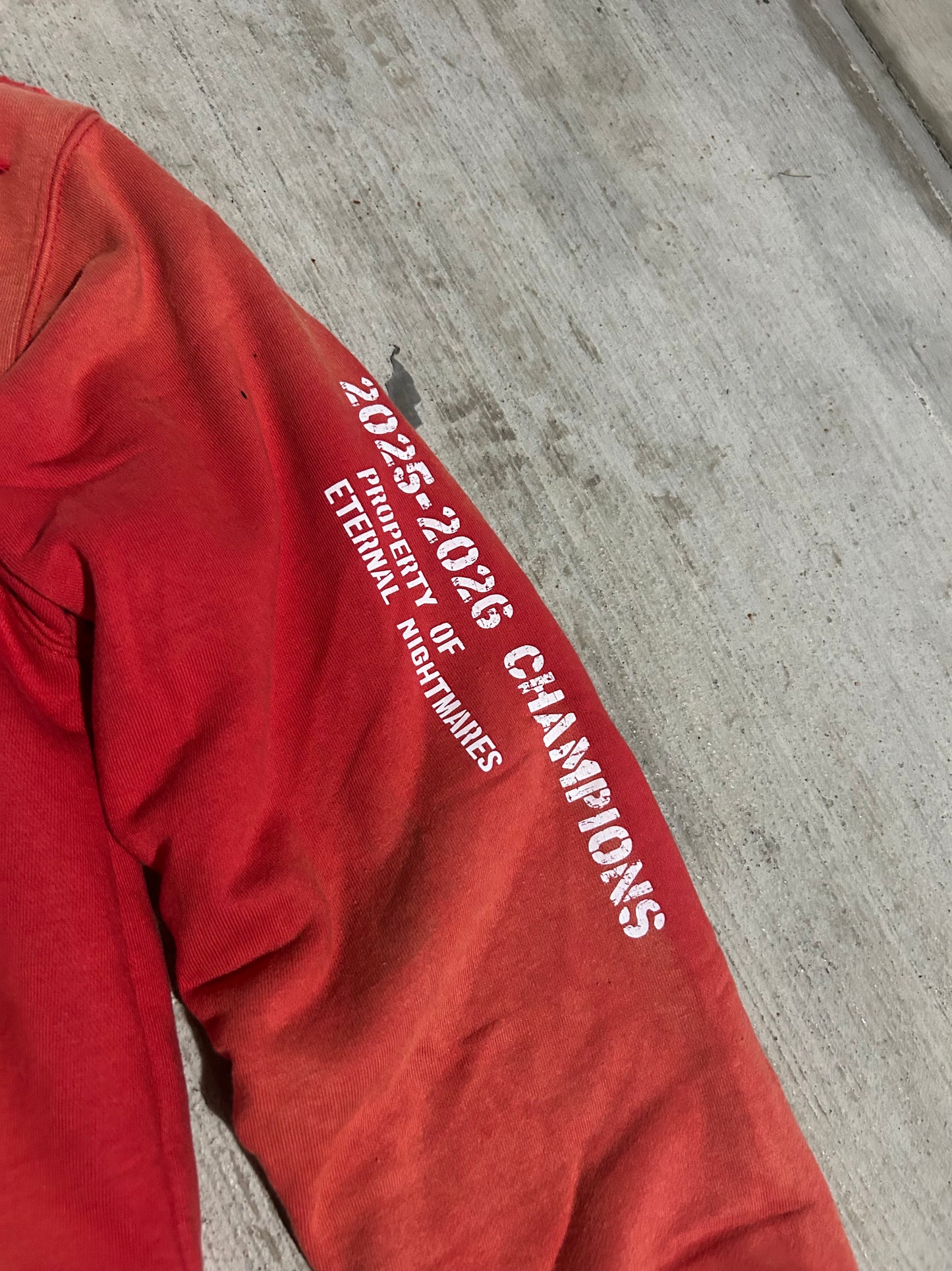 Red "Eternal Athletics" Hoodie
