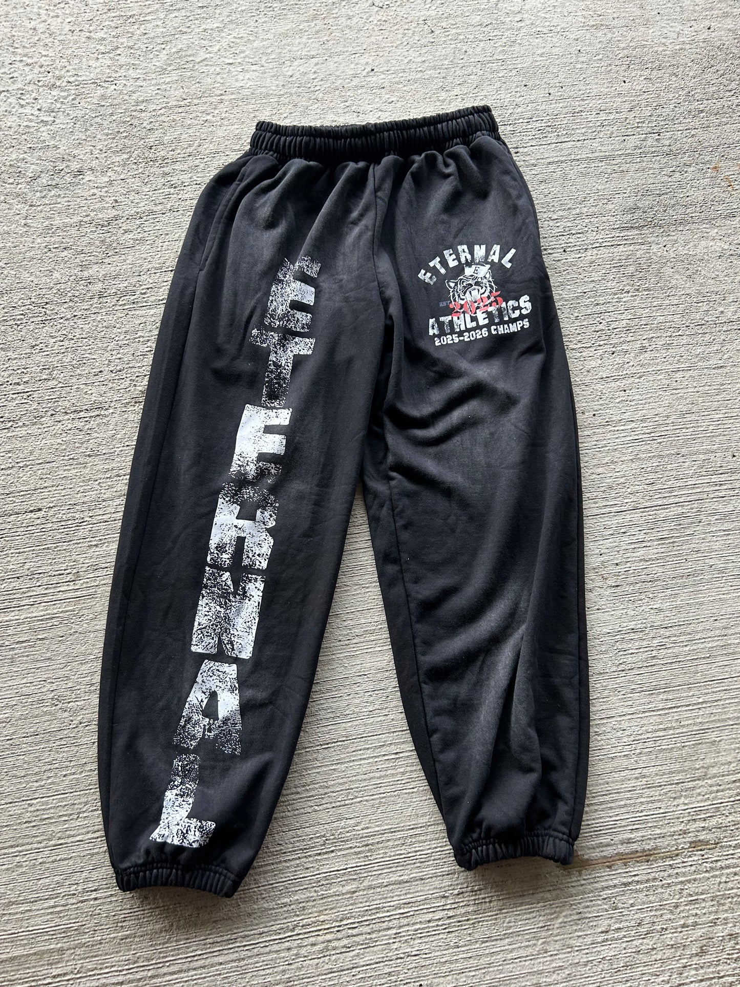 Black "Eternal Athletics" Sweatpants