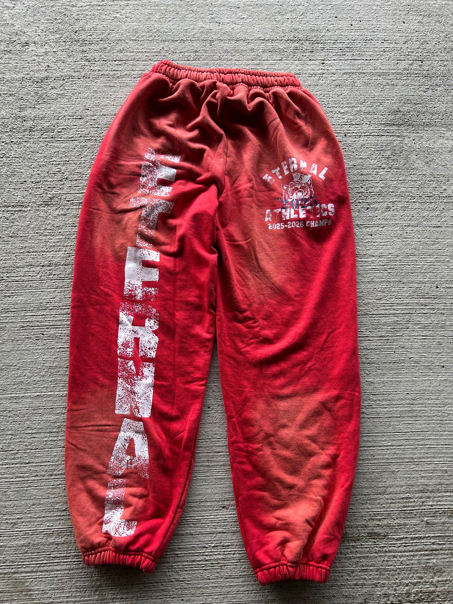 Red "Eternal Athletics" Sweatpants