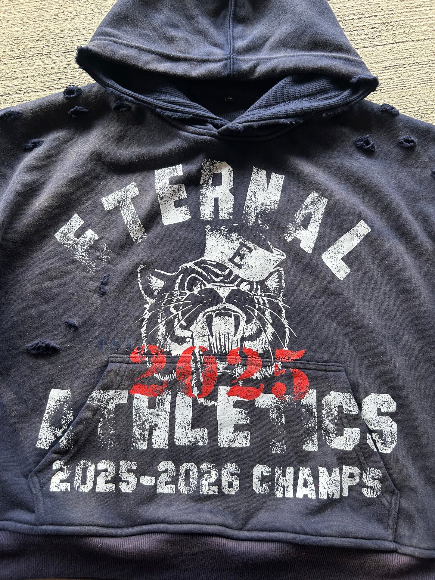 Navy Blue "Eternal Athletics" Hoodie