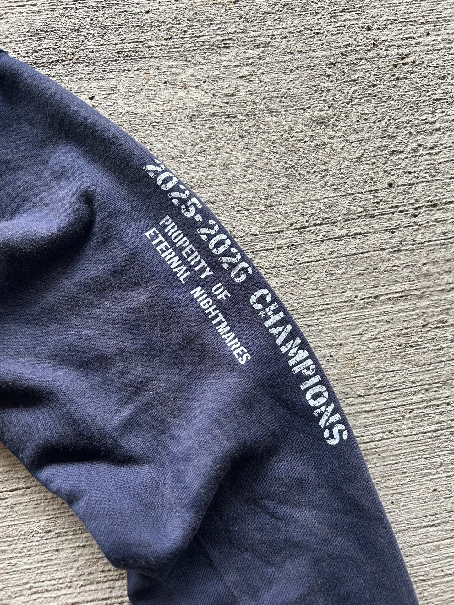 Navy Blue "Eternal Athletics" Hoodie