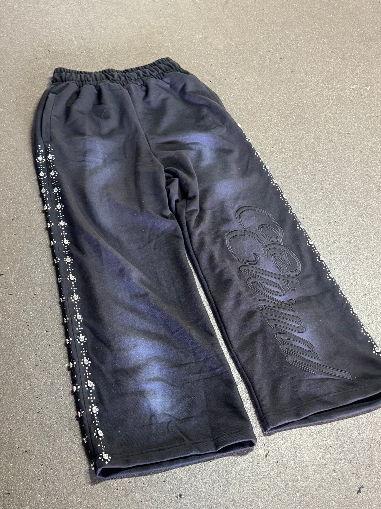 Black "ETERNAL" Oversized Sweatpants