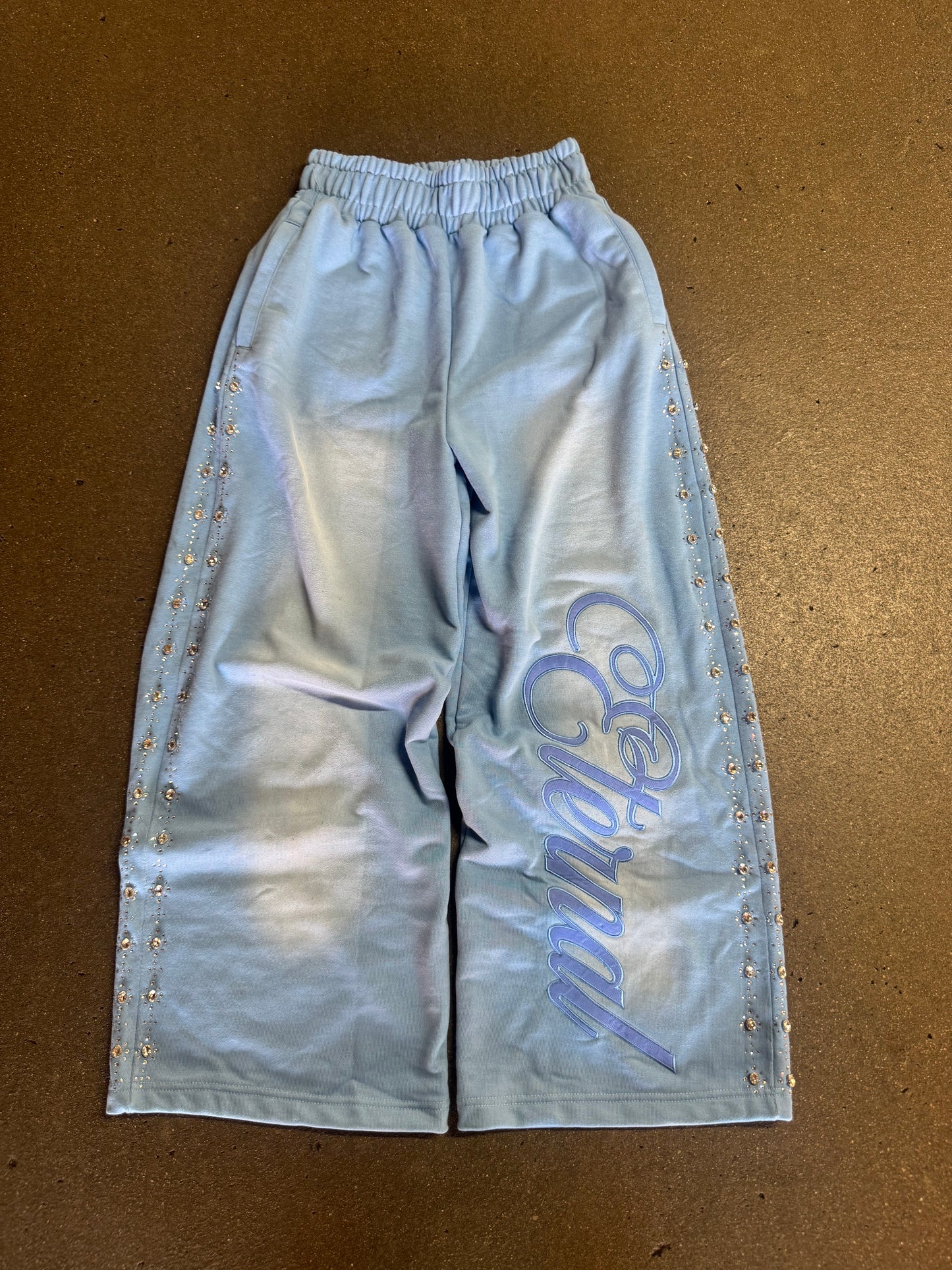 Blue "ETERNAL" Oversized Sweatpants