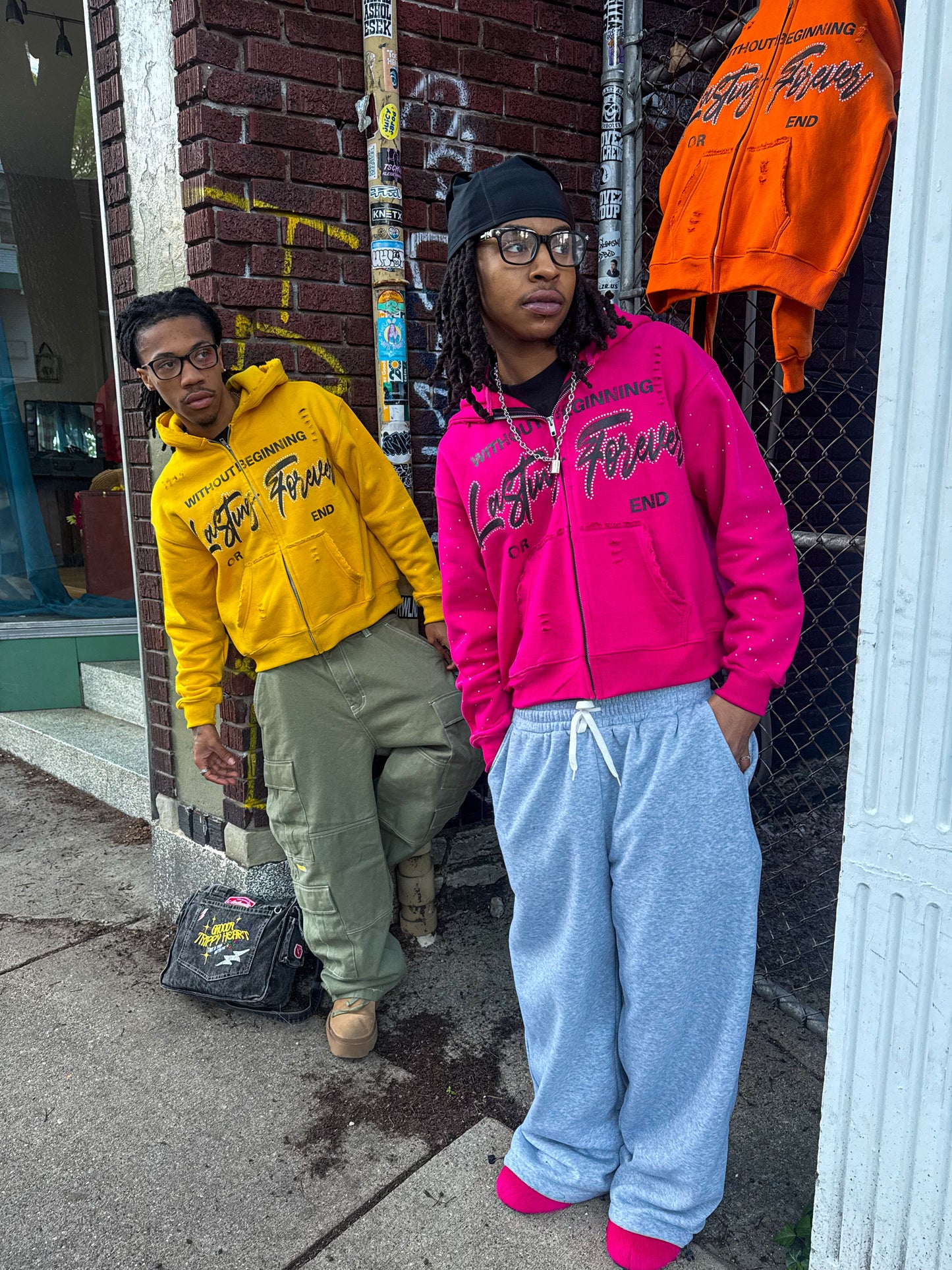 Eternal Nightmares Pink "Lasting Forever" Zip-Up