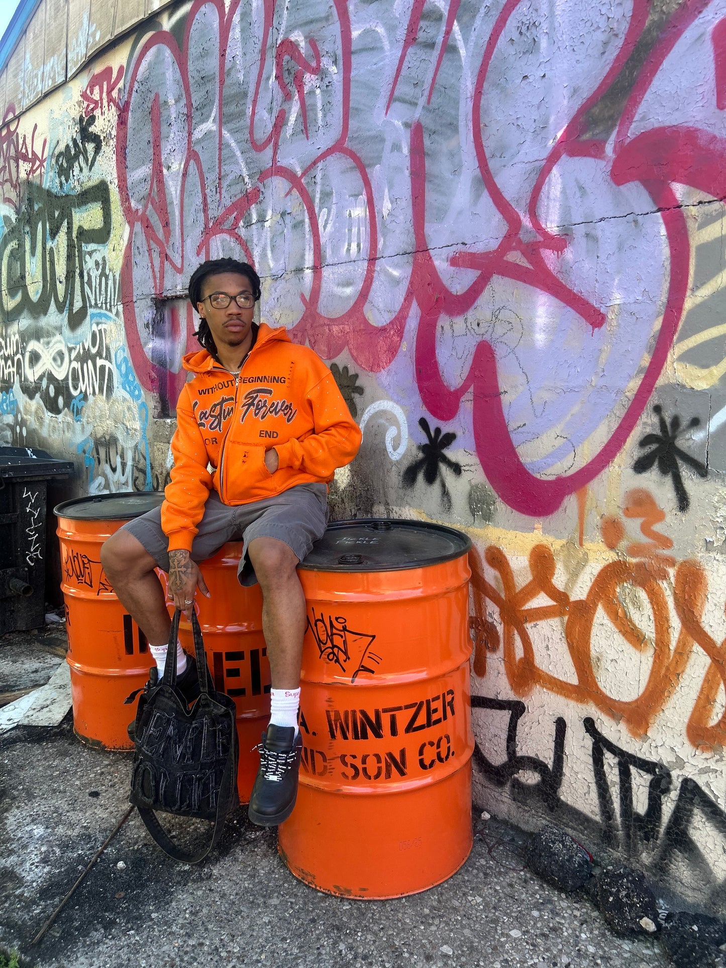 Eternal Nightmares Orange "Lasting Forever" Zip-Up