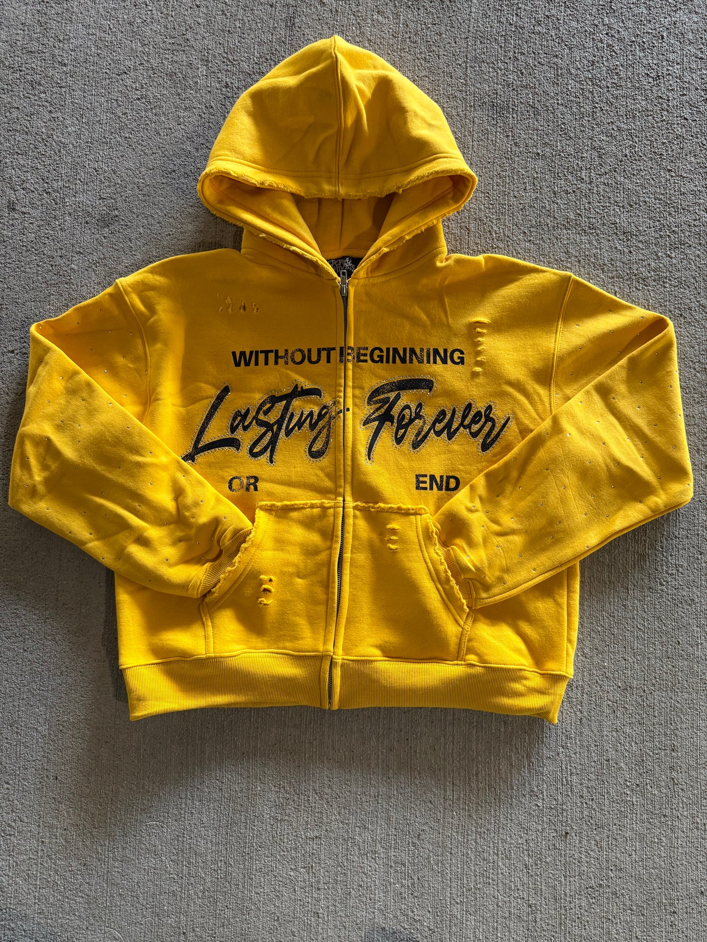 Eternal Nightmares Yellow "Lasting Forever" Zip-Up