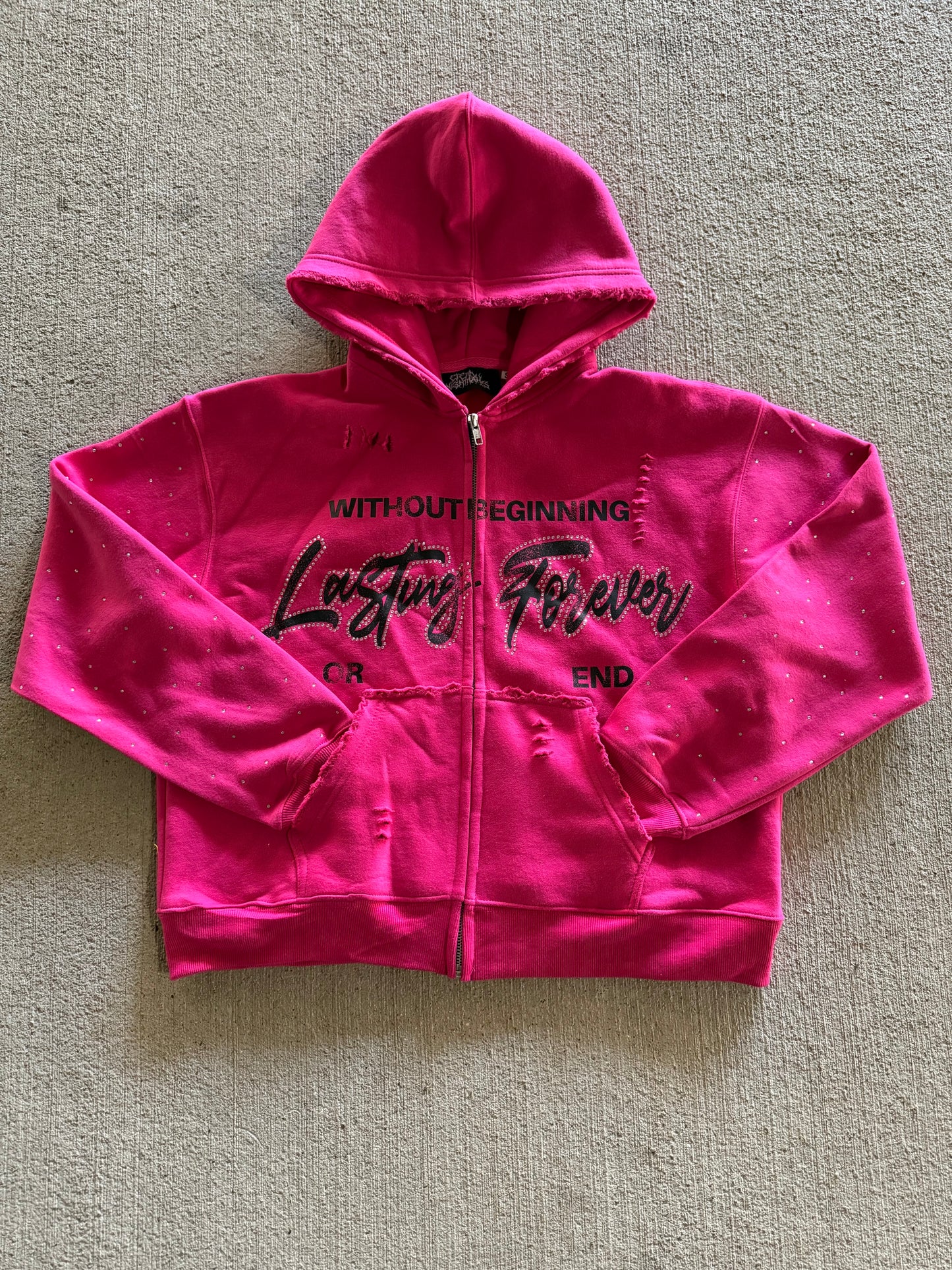 Eternal Nightmares Pink "Lasting Forever" Zip-Up
