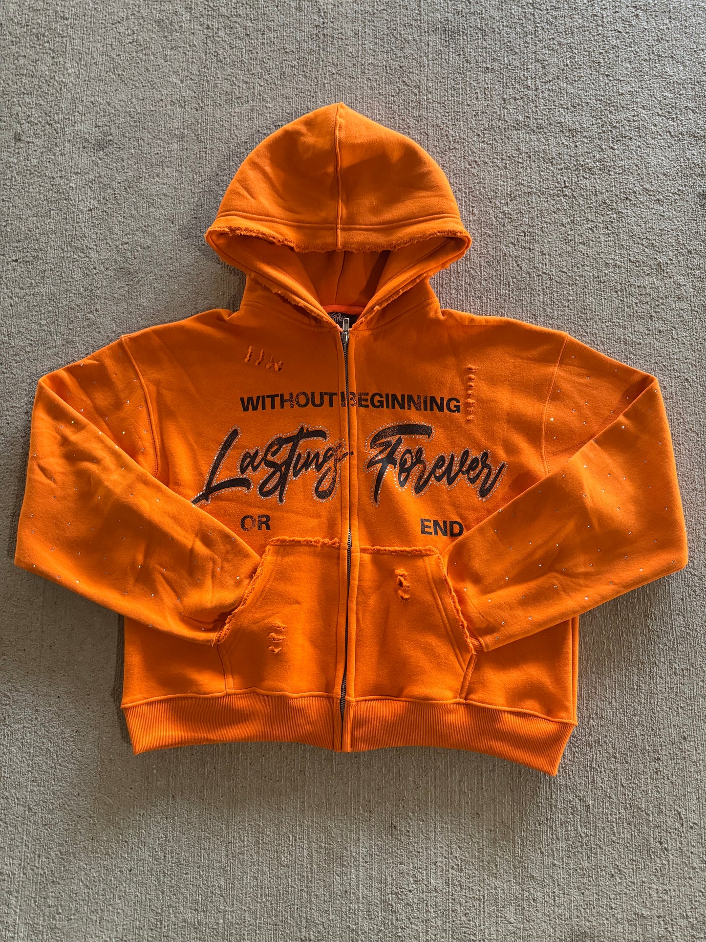 Eternal Nightmares Orange "Lasting Forever" Zip-Up