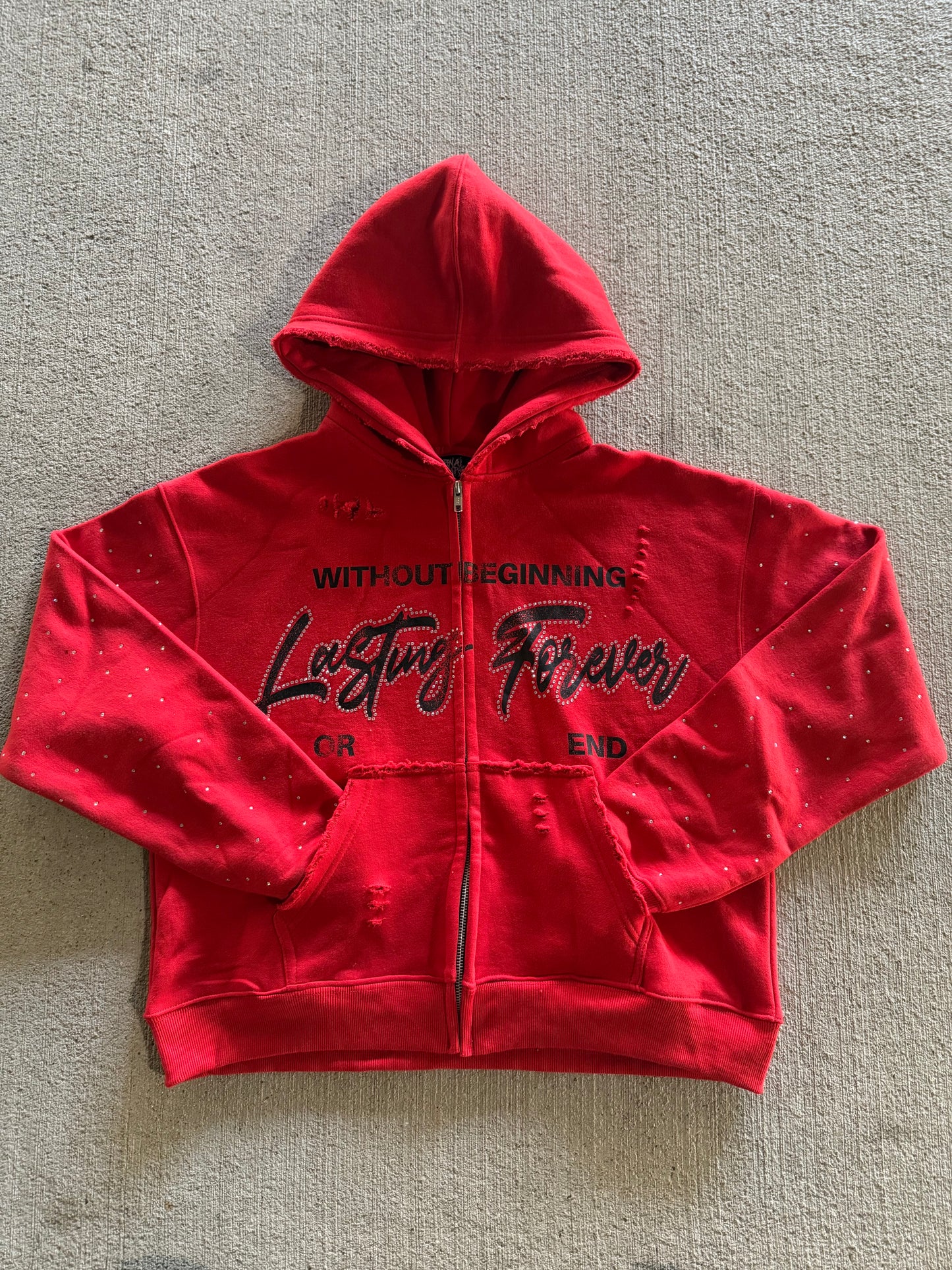 Eternal Nightmares Red "Lasting Forever" Zip-Up