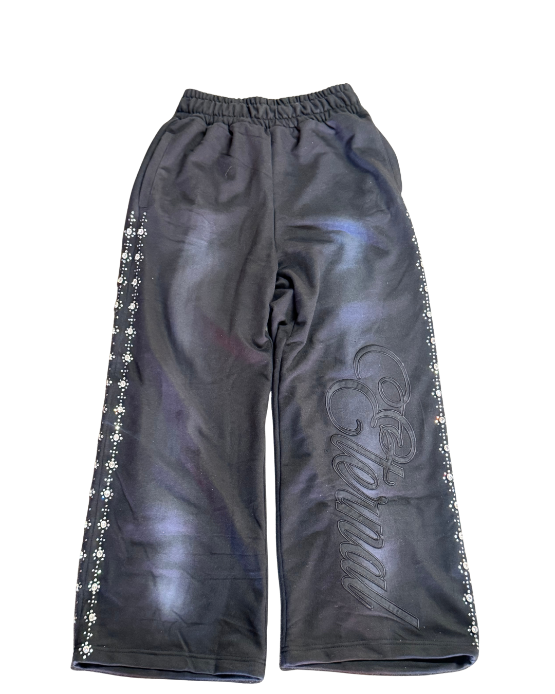 Black "ETERNAL" Oversized Sweatpants