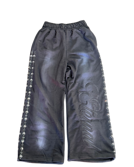 Black "ETERNAL" Oversized Sweatpants