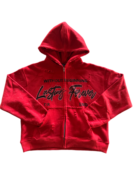 Eternal Nightmares Red "Lasting Forever" Zip-Up