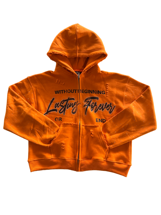 Eternal Nightmares Orange "Lasting Forever" Zip-Up