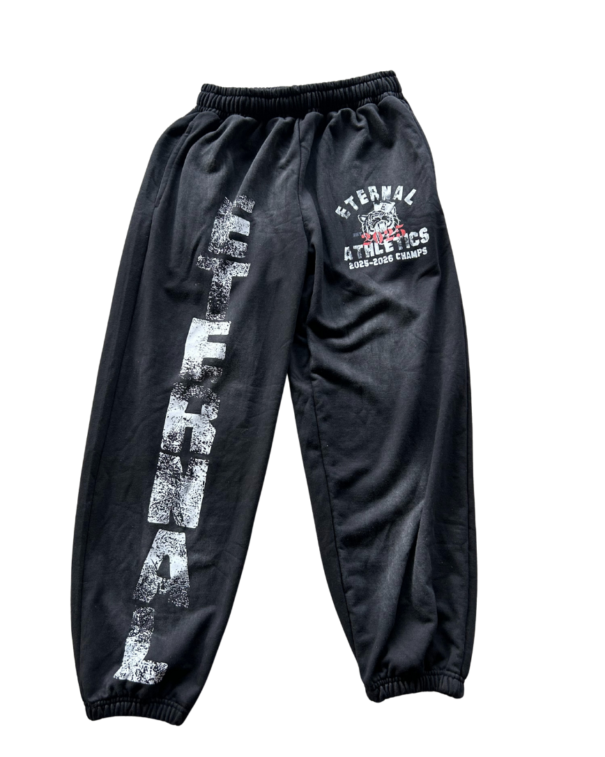 Black "Eternal Athletics" Sweatpants