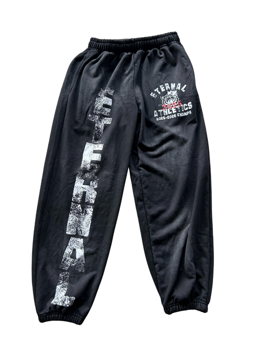 Black "Eternal Athletics" Sweatpants